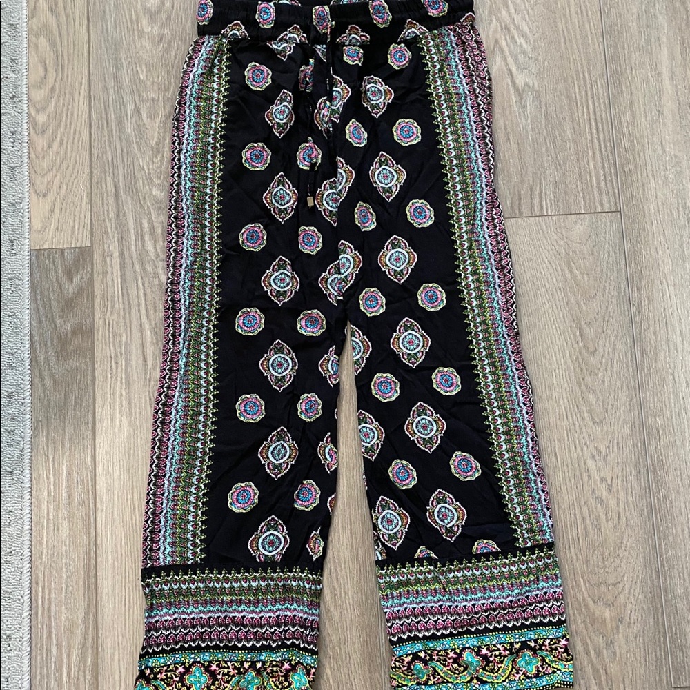 Cynthia Rowley wide leg print pant